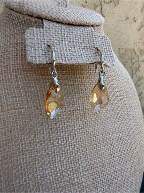 New Elegant Yellow Crystal Like Drop Earrings - Women’s Fashion Jewelry